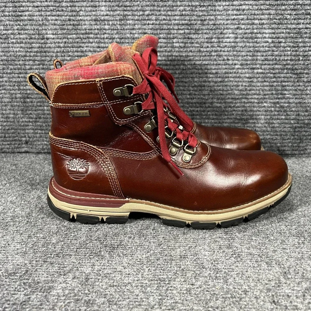 Timberland Pendleton Boots‎ Mens Size 9.5 Brown Leather Gore-Tex Waterproof Snow